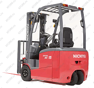 Эл. погрузчик Nichiyu 1,3 т 48/370 В/Ач 3 опоры