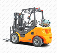Вилочный газ-бензиновый погрузчик UN Forklift FGL30T 3 тонны